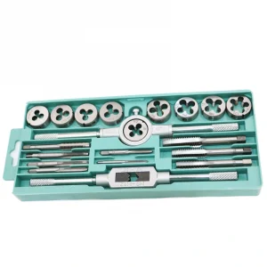 20 Pcs M3 - M12 Screw Thread Metric Plugs Taps Tap Wrench Die Wrench Set